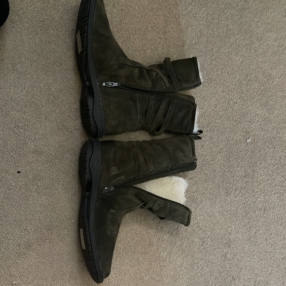 NIB miz mooz green suede forest booties boot size 41 (10us) - Picture 2 of 6